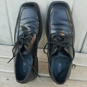 Mens Black Dress Shoes Size 7 Medium Apt 9